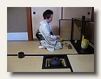 Mrs Kuroda has trained for 30 years to become a tea ceremony master teacher. IMG_6061